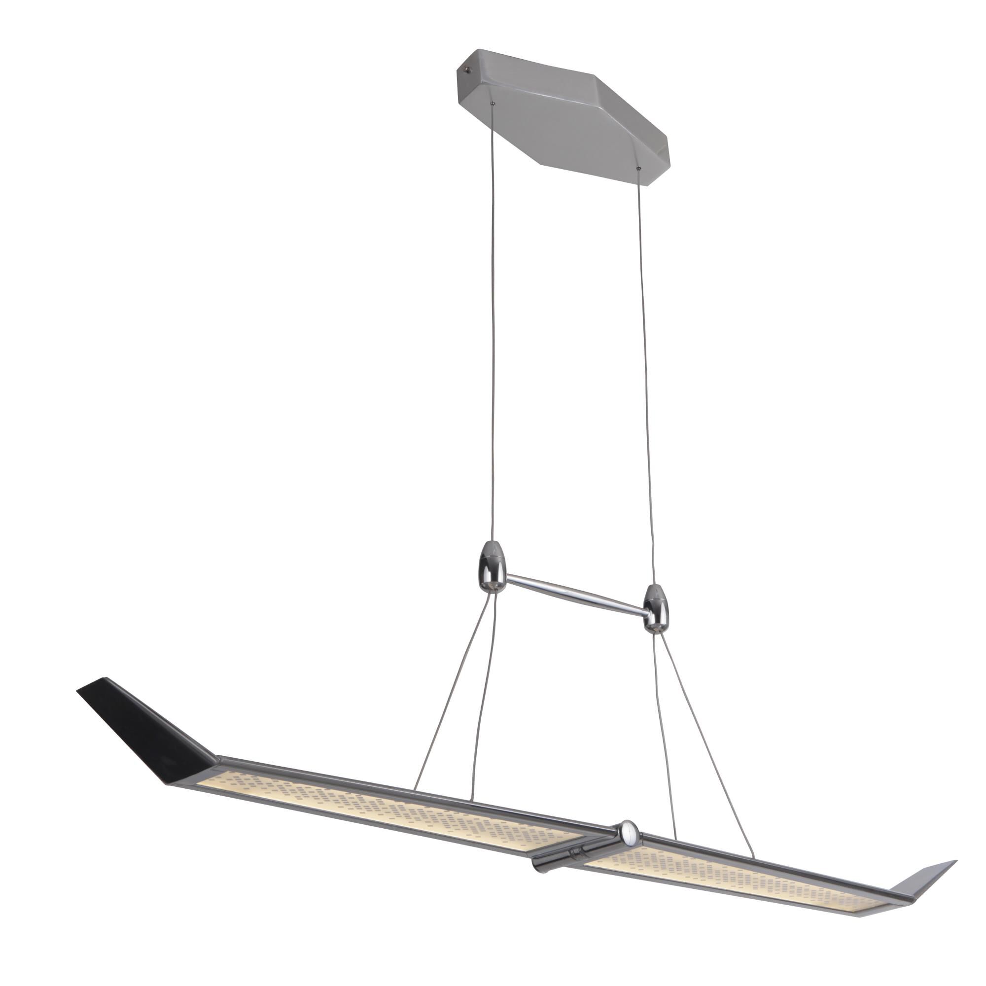 Shown in Chrome finish and Acrylic glass